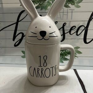 Rae Dunn White Bunny Mug with Lid